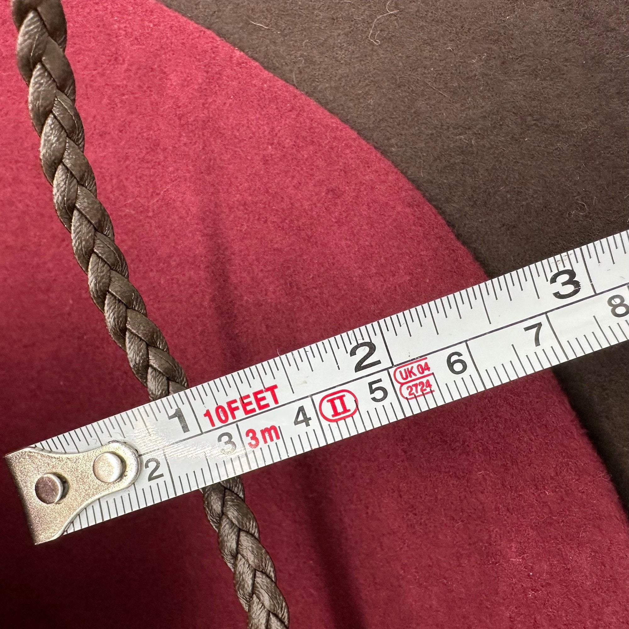 Braided Leather Hat Band: Fedora, Cowboy & Wide Brim Hats - 1 yard