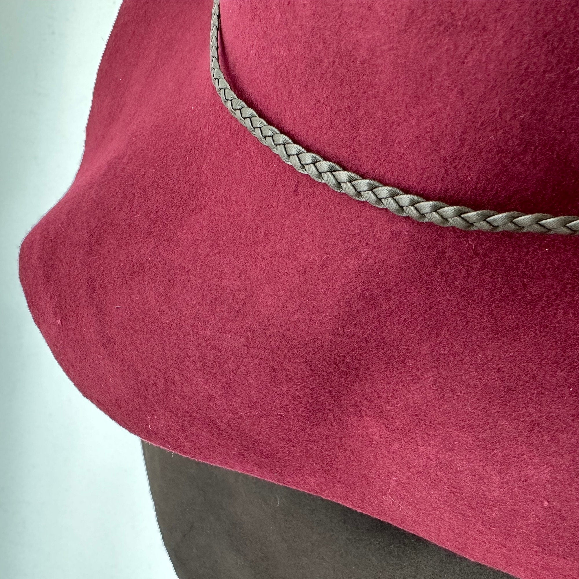 Braided Leather Hat Band: Fedora, Cowboy & Wide Brim Hats - 1 yard