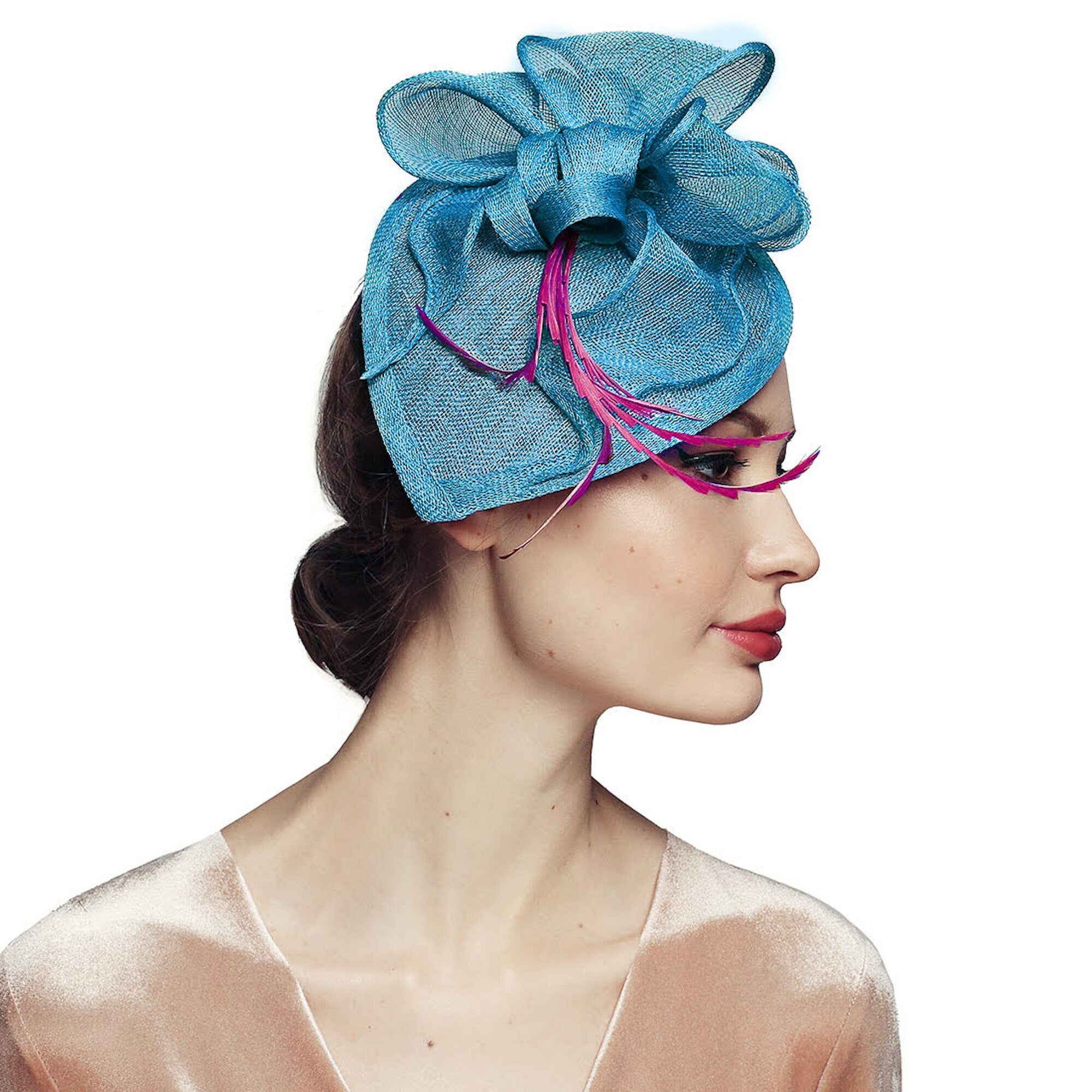 Sinamay Fascinator Hat: Handmade Kentucky Derby Headwear