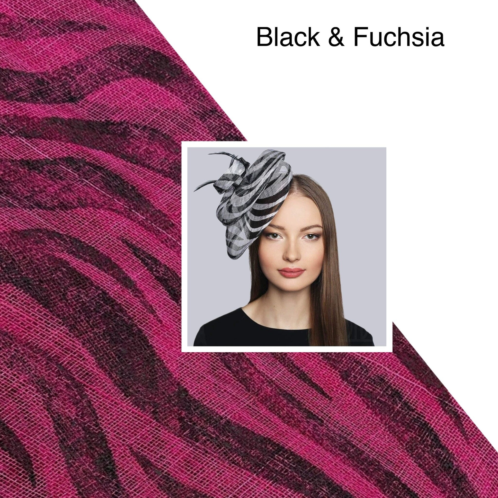 Stylish Black&White Women Fascinator Derby Party Hat
