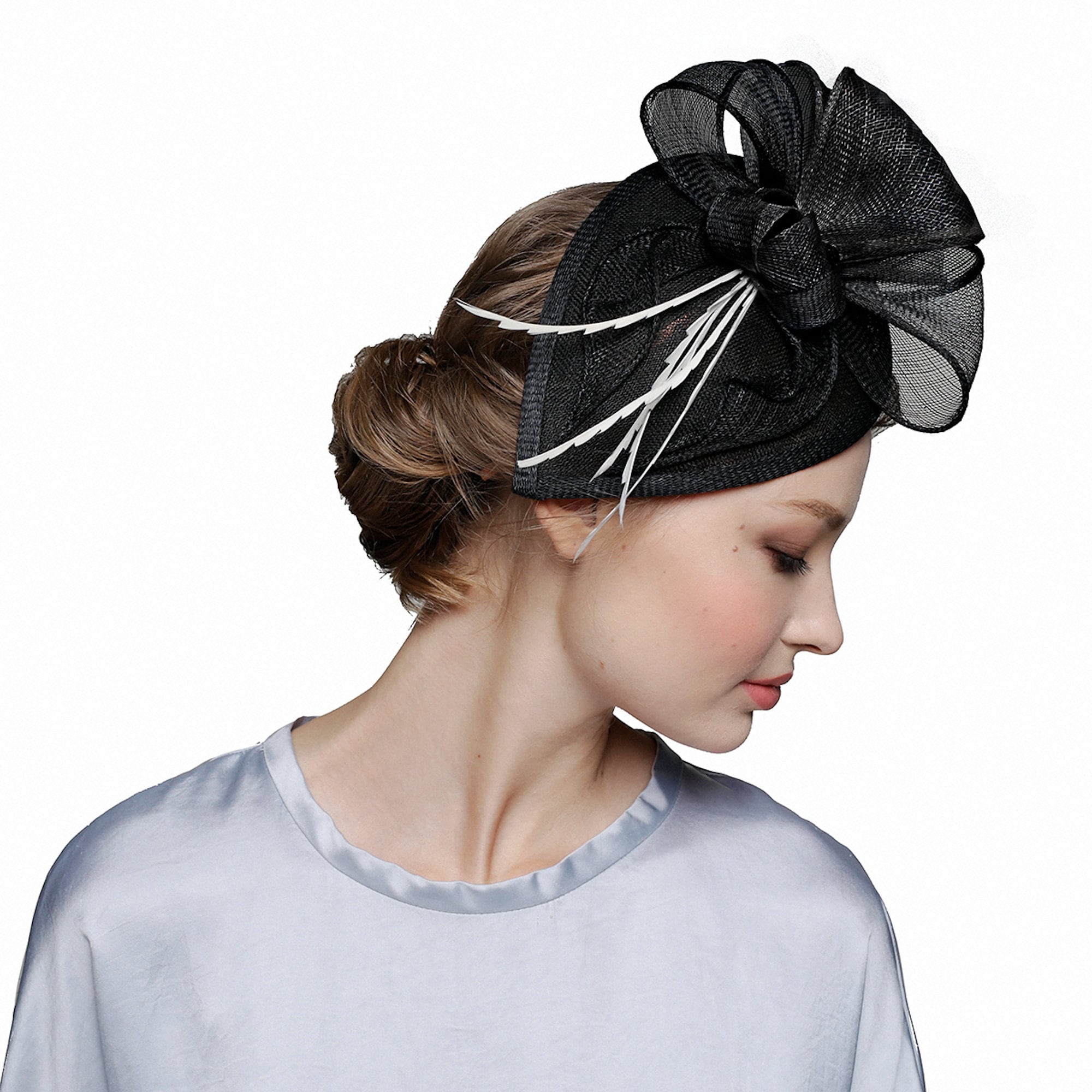 Sinamay Fascinator Hat: Handmade Kentucky Derby Headwear