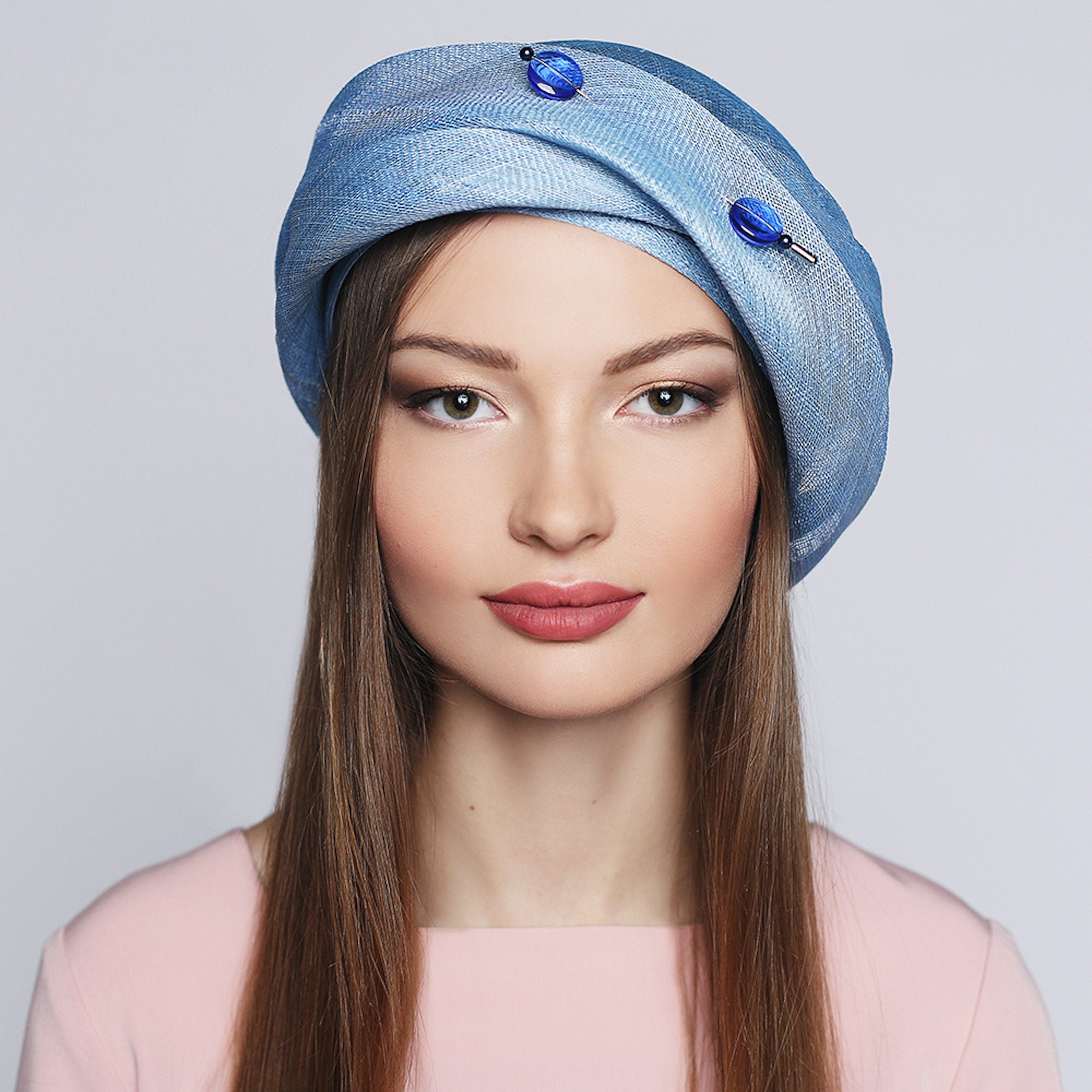 Lovely Cloche Hat of the Modern Shape with a Pin Derby, Church Headwear