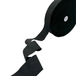 1,58 inch (40mm) Black Millinery Grosgrain Ribbon - 1yard