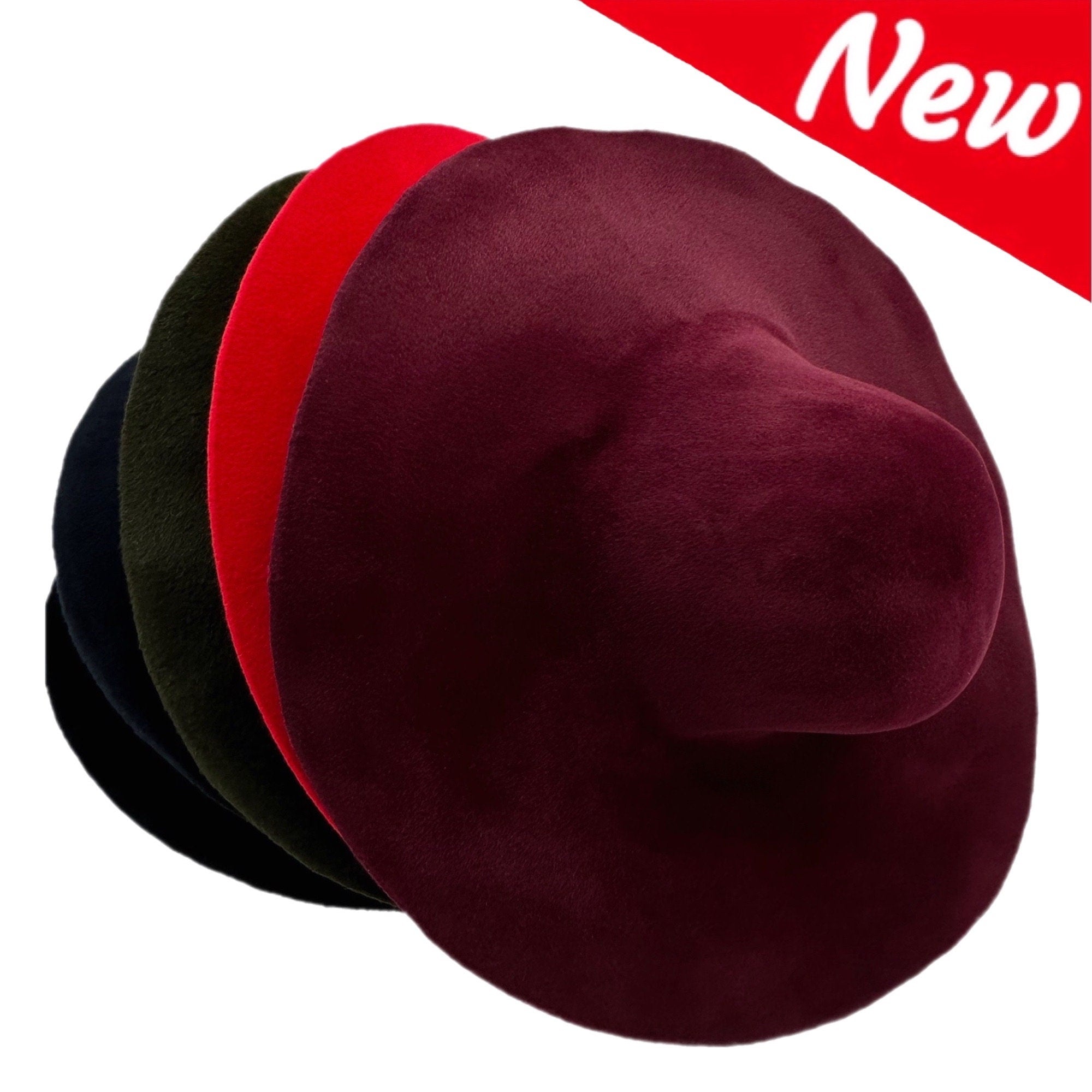 145g Fur Felt Capeline Double-side Velour Finish