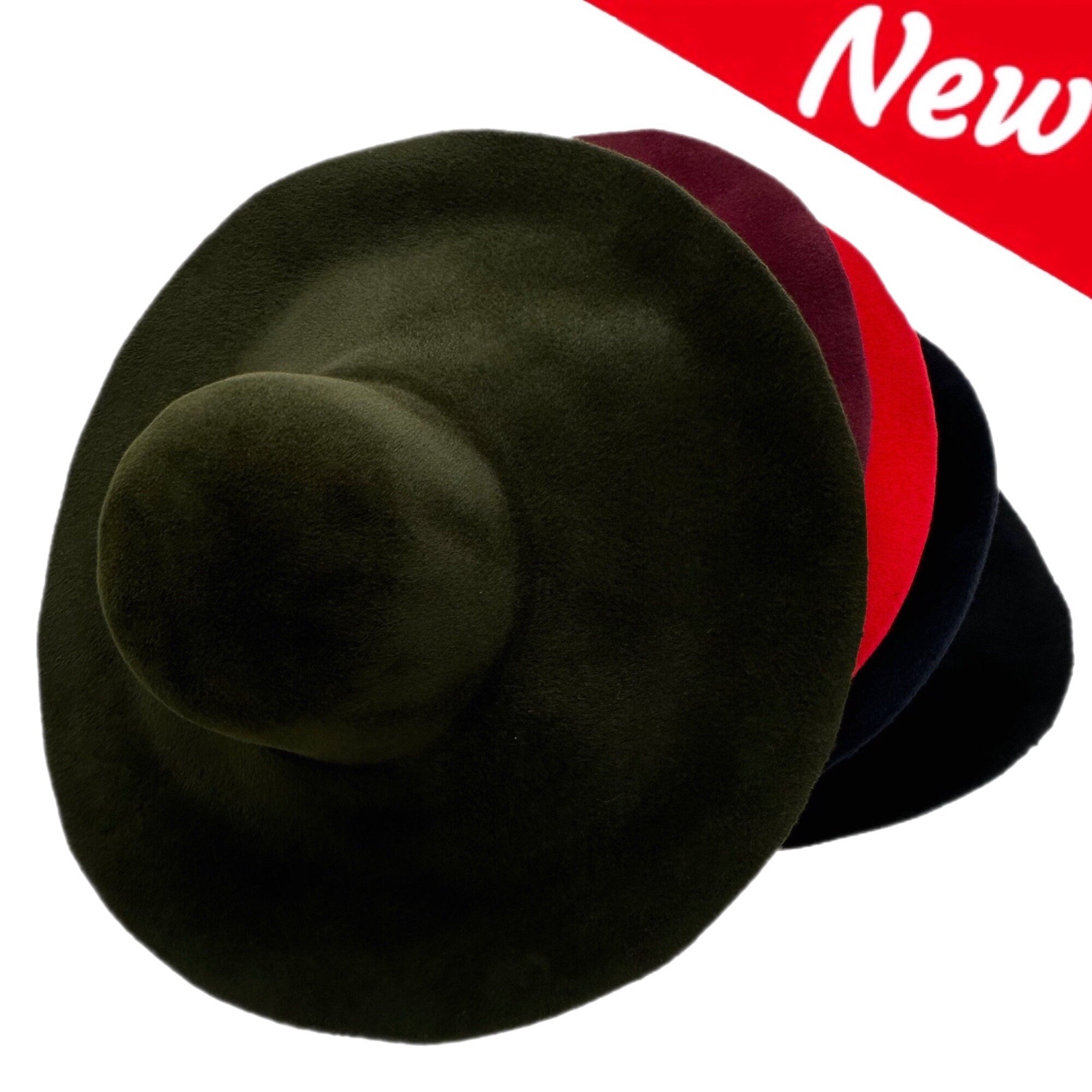 145g Fur Felt Capeline Double-side Velour Finish