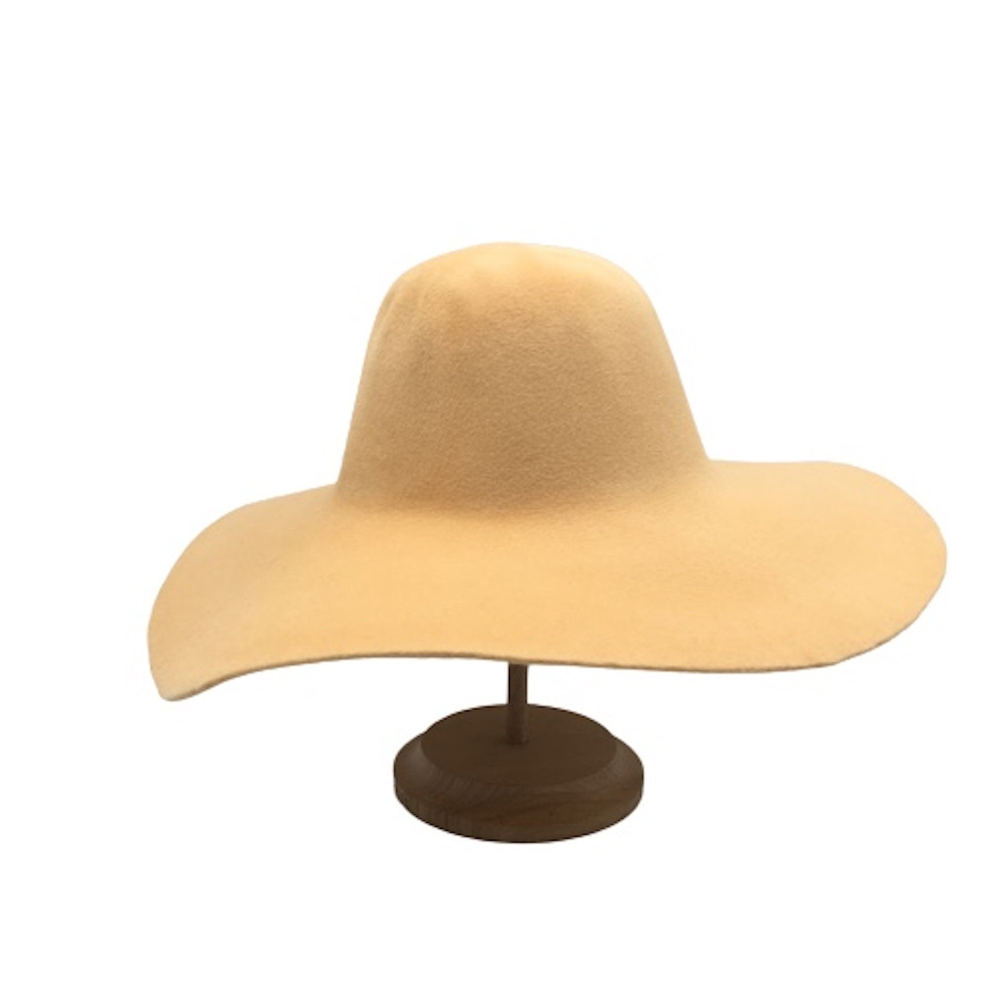 Velour Fur Felt Capeline, Floppy Brim Hat Making Supplies