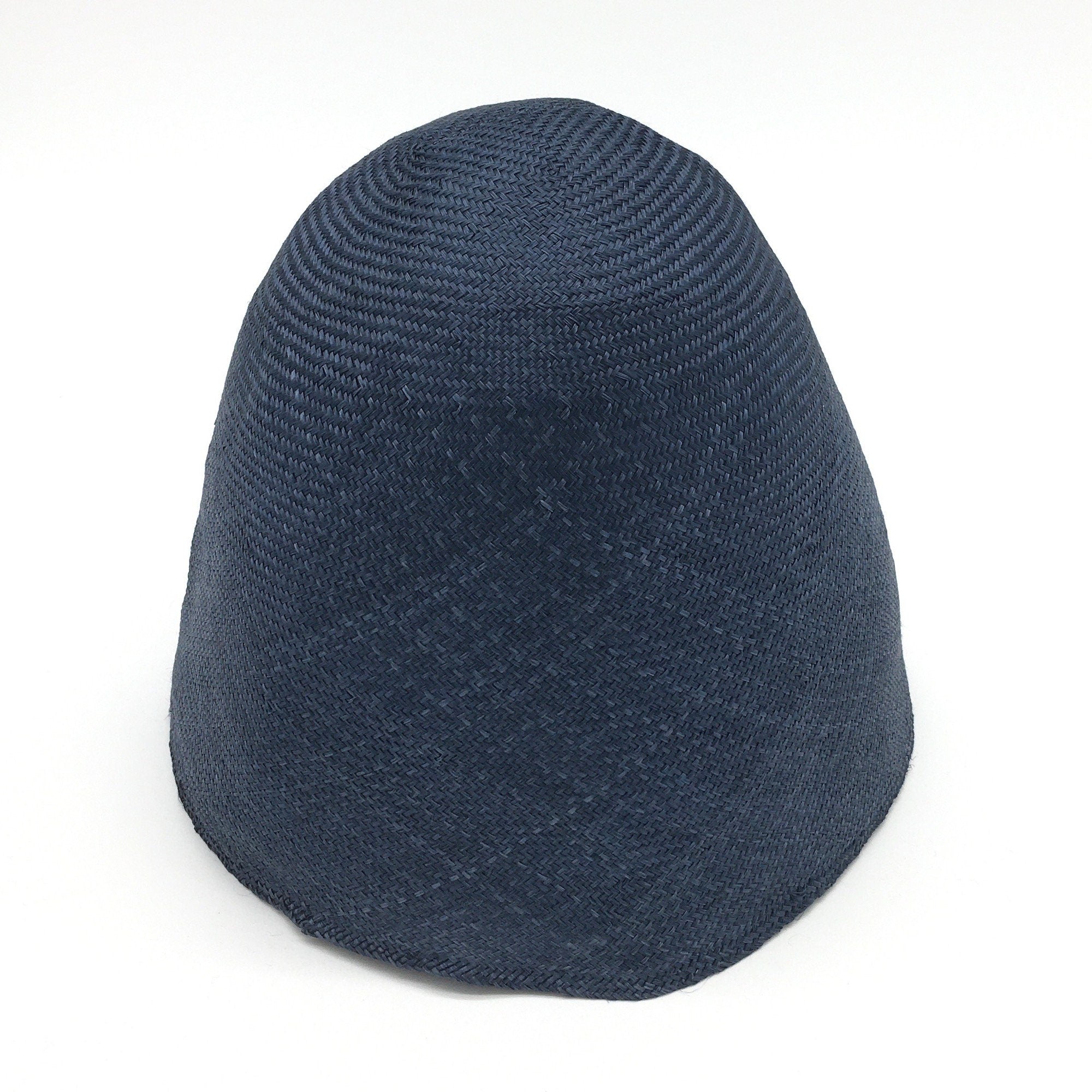 A dark blue parasisal hat body