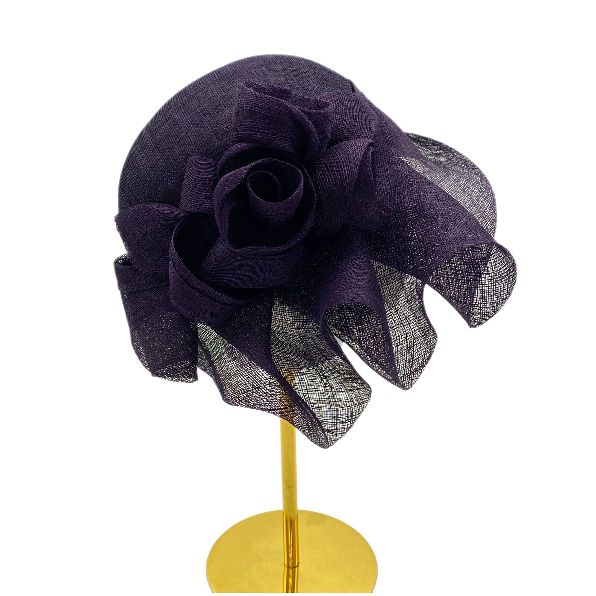 Azalea Cloche with Flowers Derby Wedding Hat