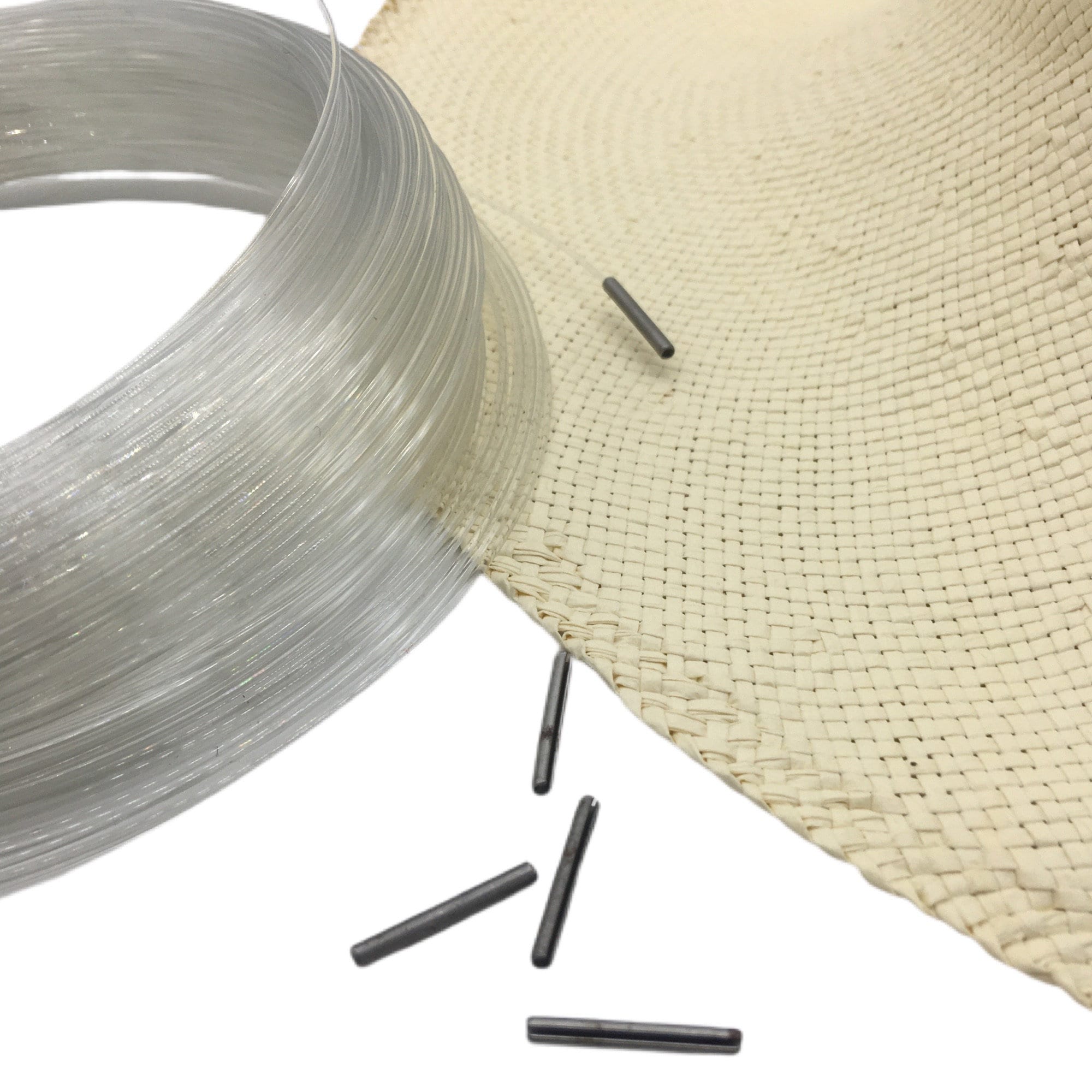 Set of 6m Hat Brim Wire & 6 Connectors for Millinery