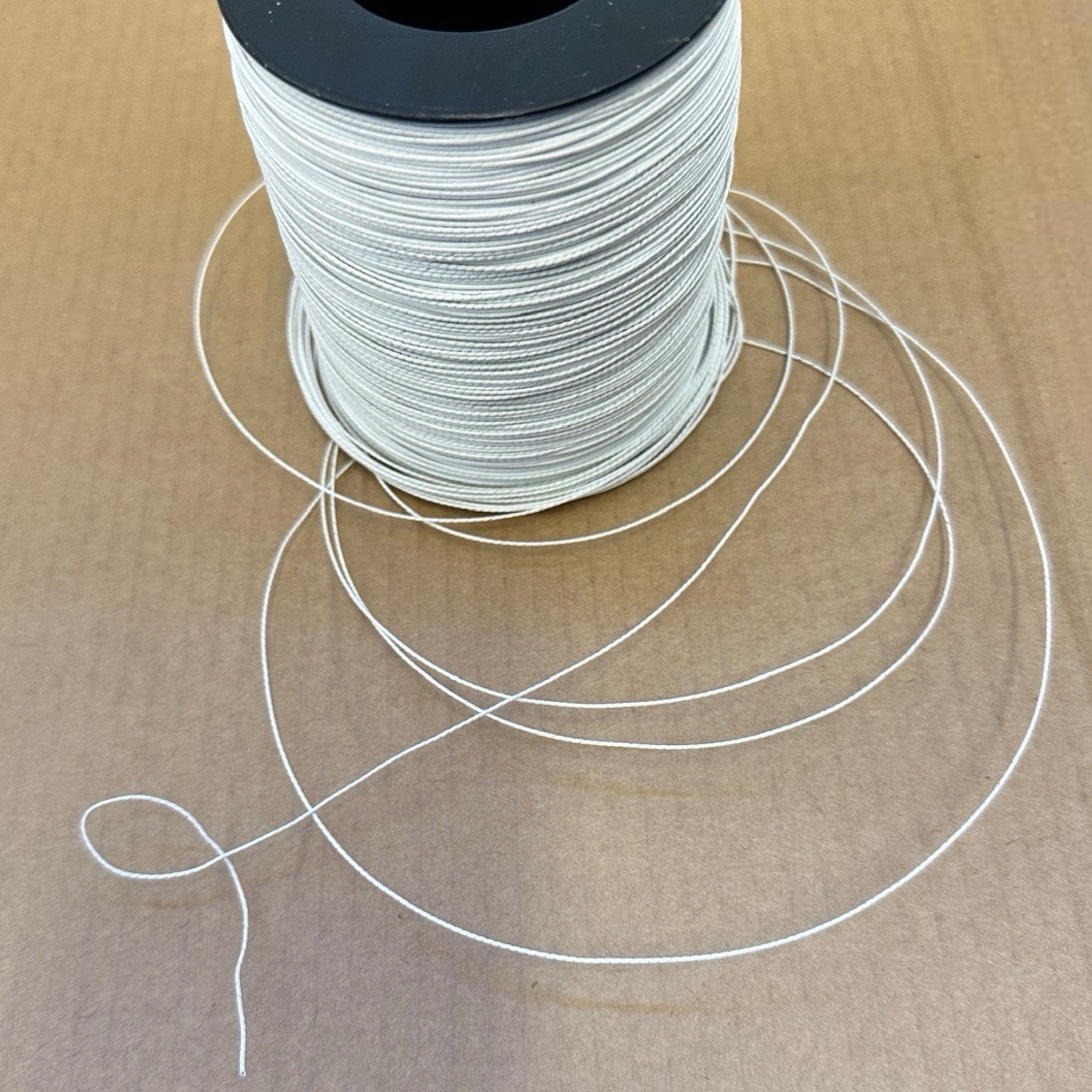 White cotton covered millinery wire - 3 yards