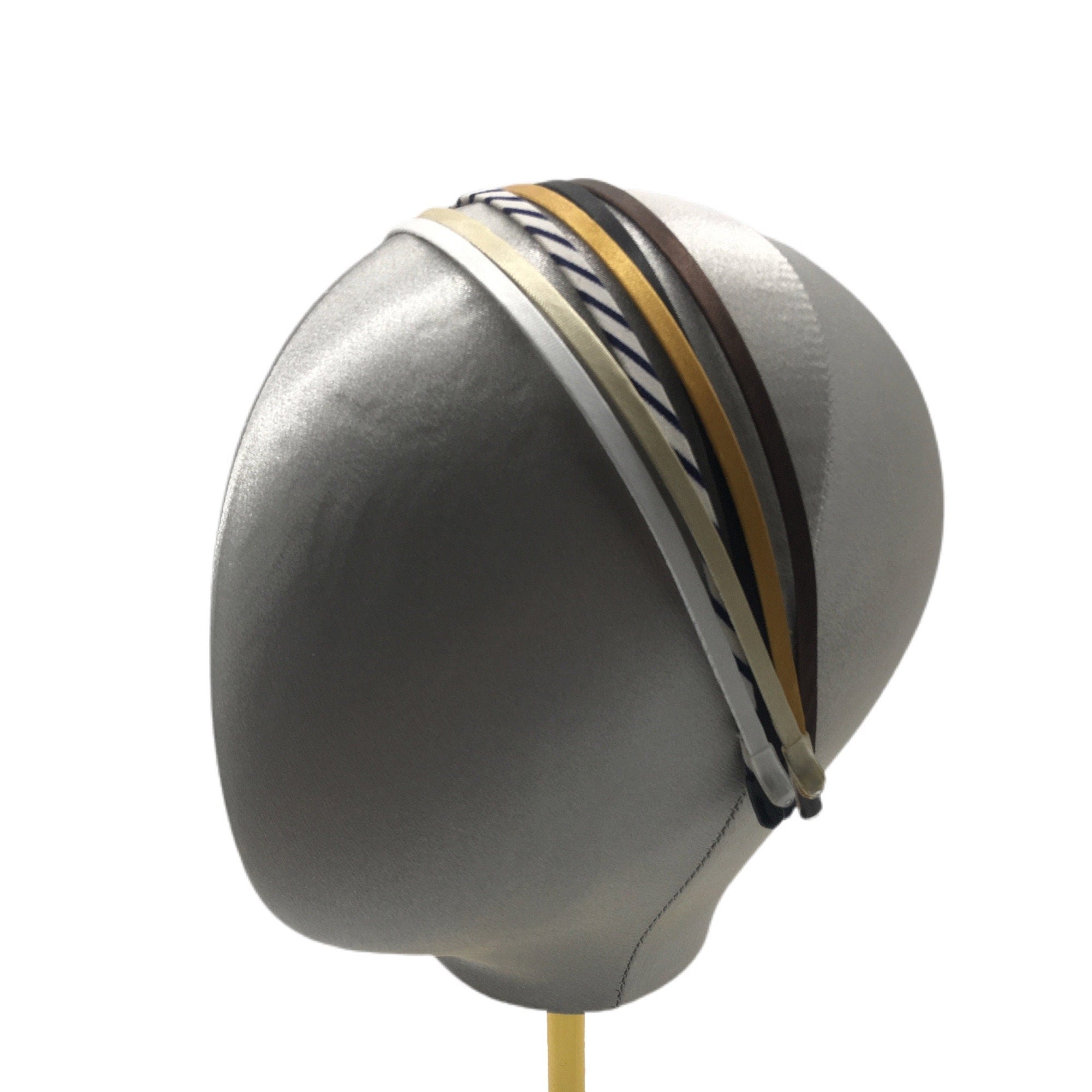 Set of 10 Metal Headband Satin Covered for Fascinators & Mini Hats - 5mm