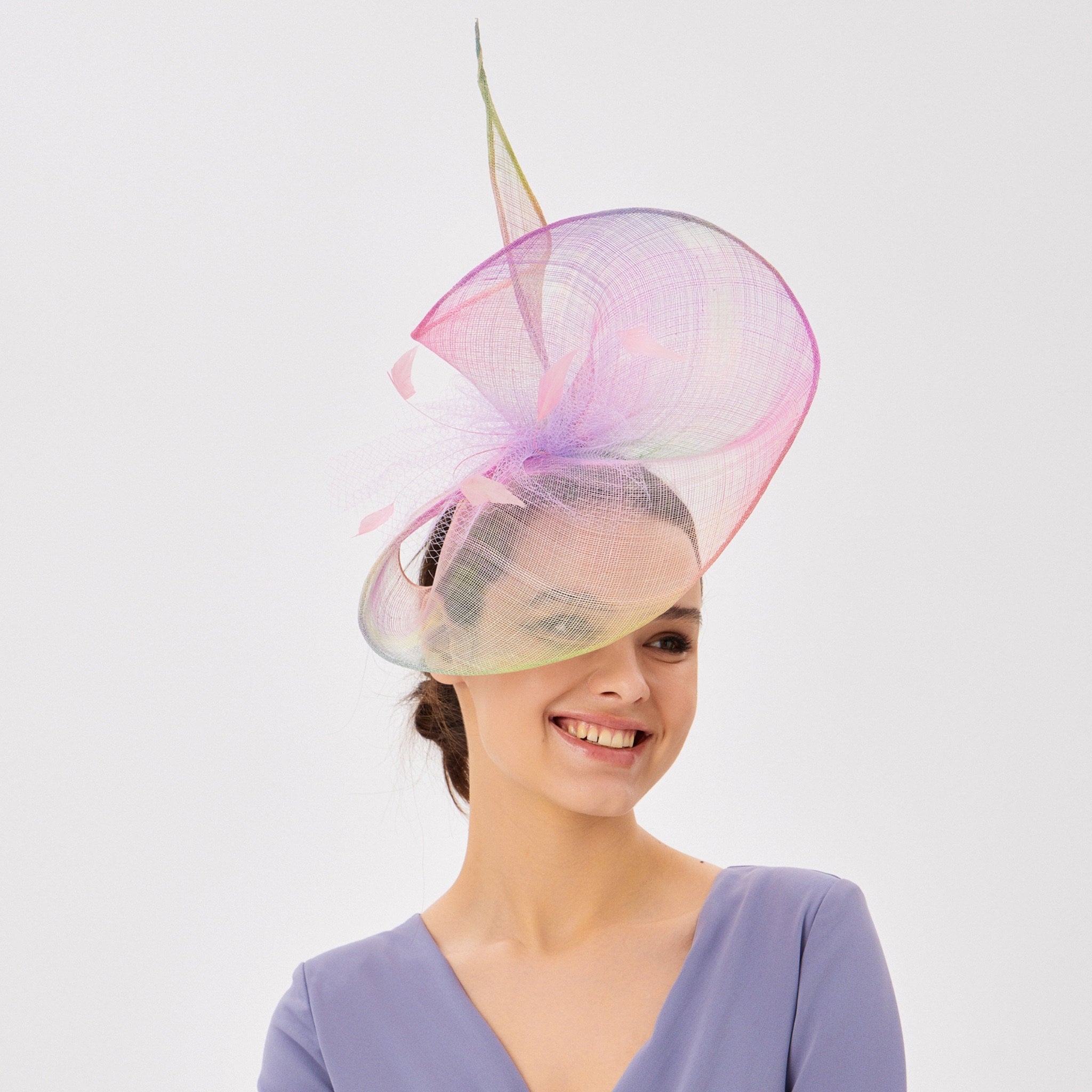 Rainbow Fascinator Hat