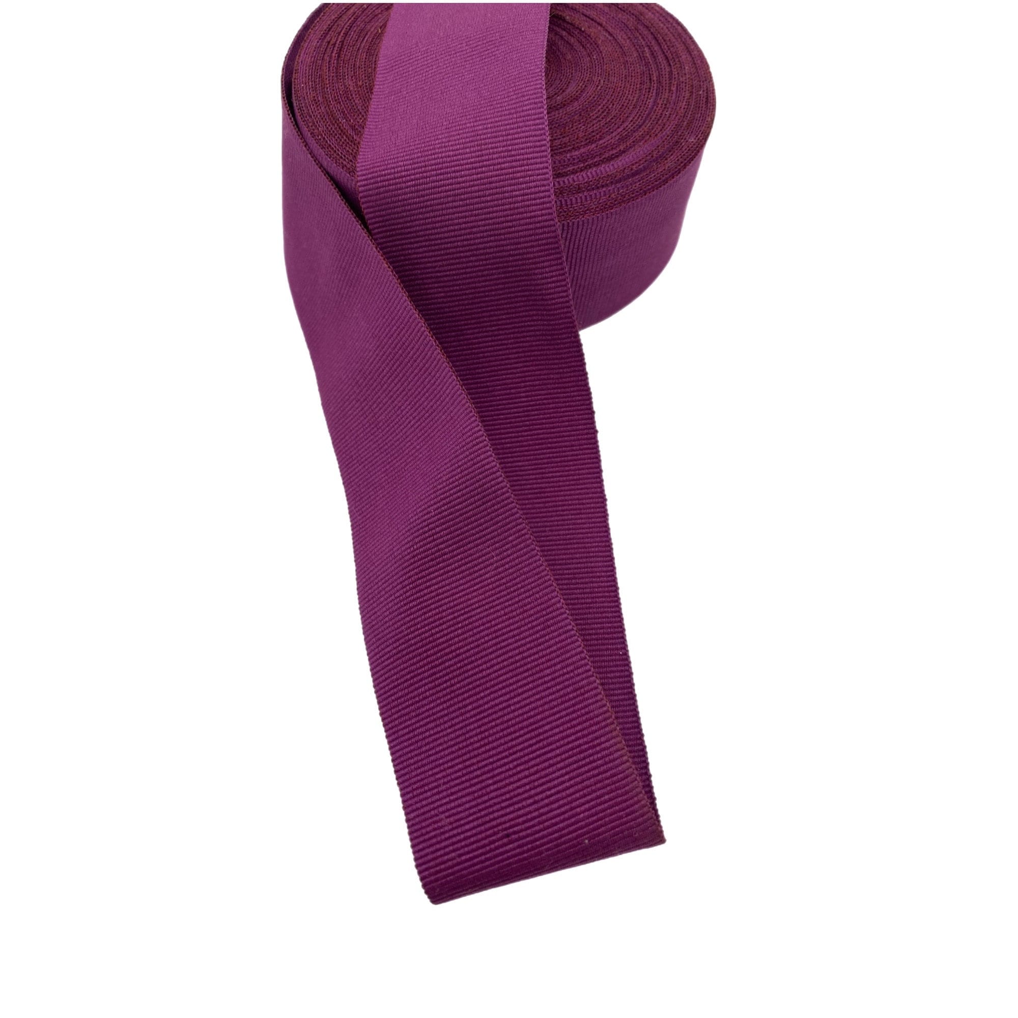 1,58 inch (40mm) Black Millinery Grosgrain Ribbon - 1yard