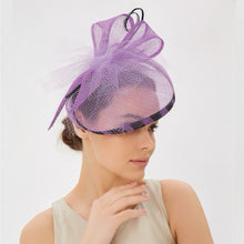 Load image into Gallery viewer, Fascinator Headband Wedding Tea Party Cocktail Hat