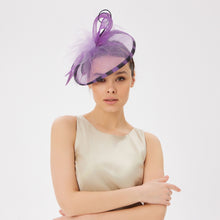 Load image into Gallery viewer, Fascinator Headband Wedding Tea Party Cocktail Hat