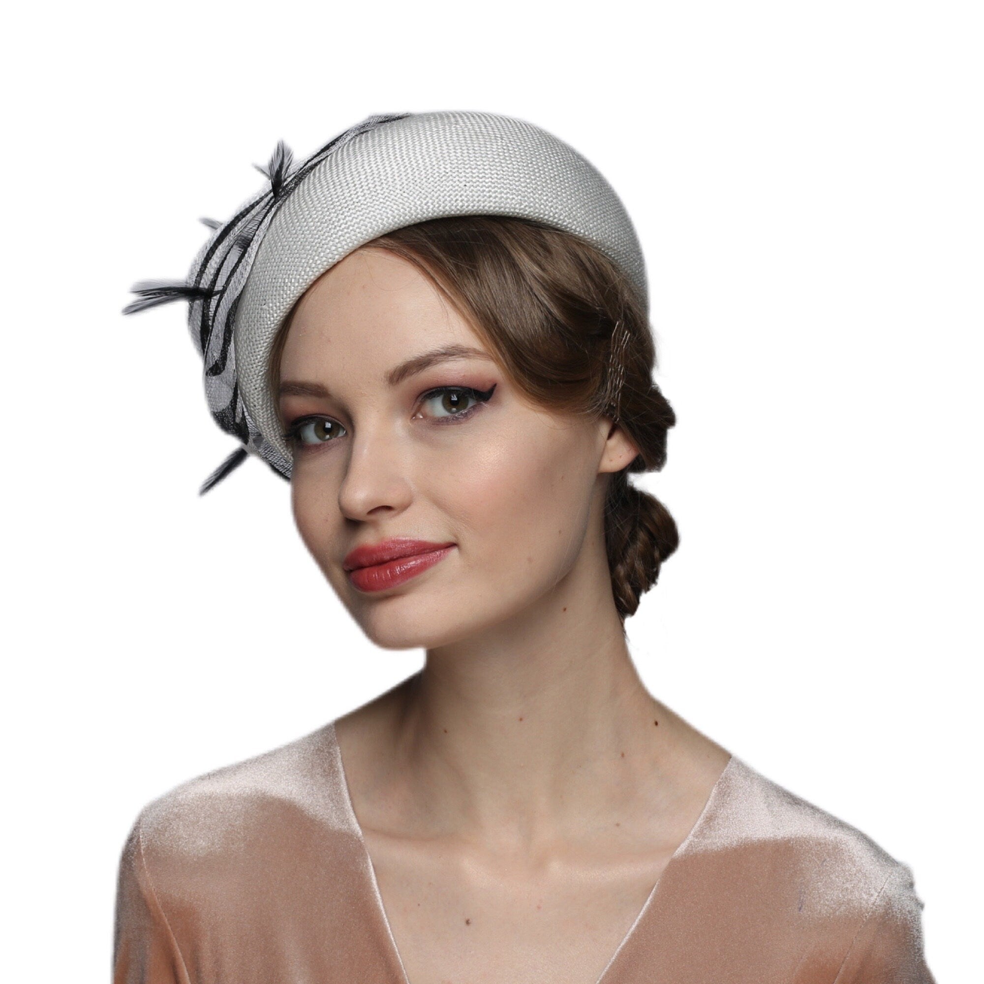 Chic Straw Kentucky Derby Hat Beret