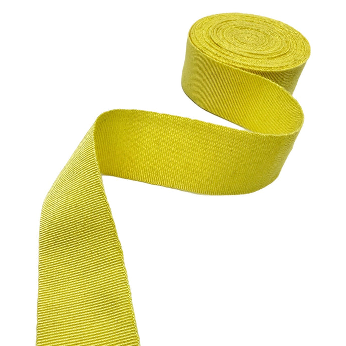 1,58 inch (40mm) Yellow Millinery Grosgrain Ribbon - 1yard