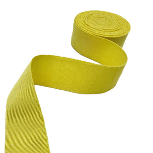 1,58 inch (40mm) Yellow Millinery Grosgrain Ribbon - 1yard