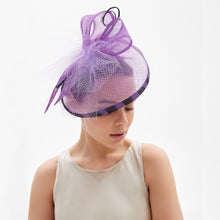 Load image into Gallery viewer, Fascinator Headband Wedding Tea Party Cocktail Hat