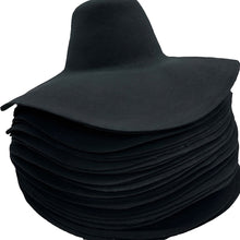 Load image into Gallery viewer, Set of 12 Heavy Weight Wool Felt Capeline Hat Body Wholesale 200g (7 oz)