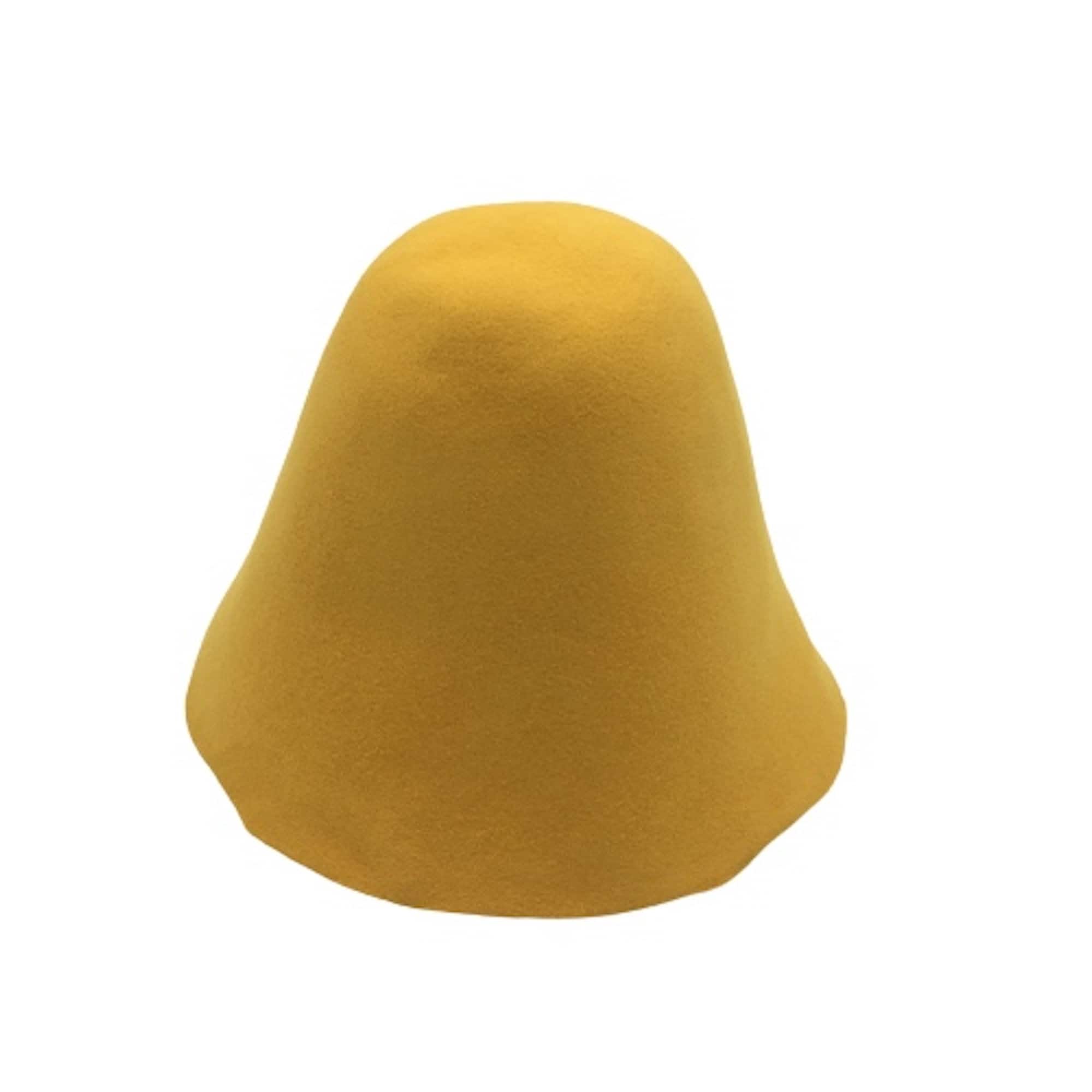 Yellow Felt Cones Wool Hat Bodies for Millinery
