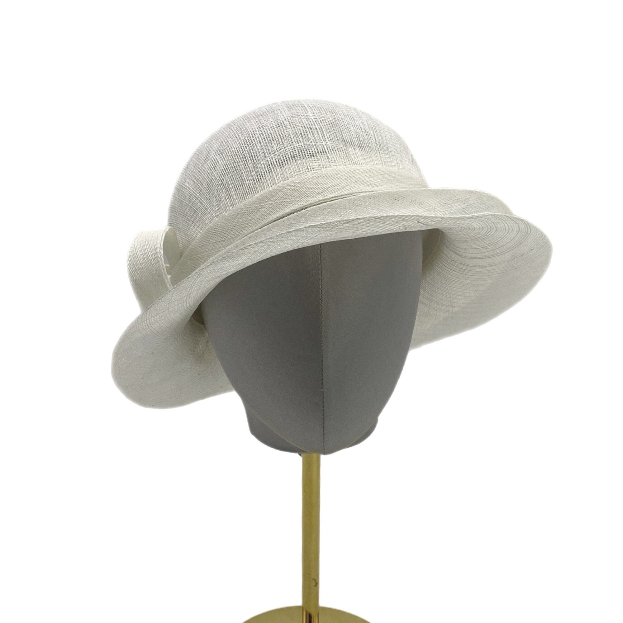 Derby Cloche Hat Elegant Double-brim Headwear
