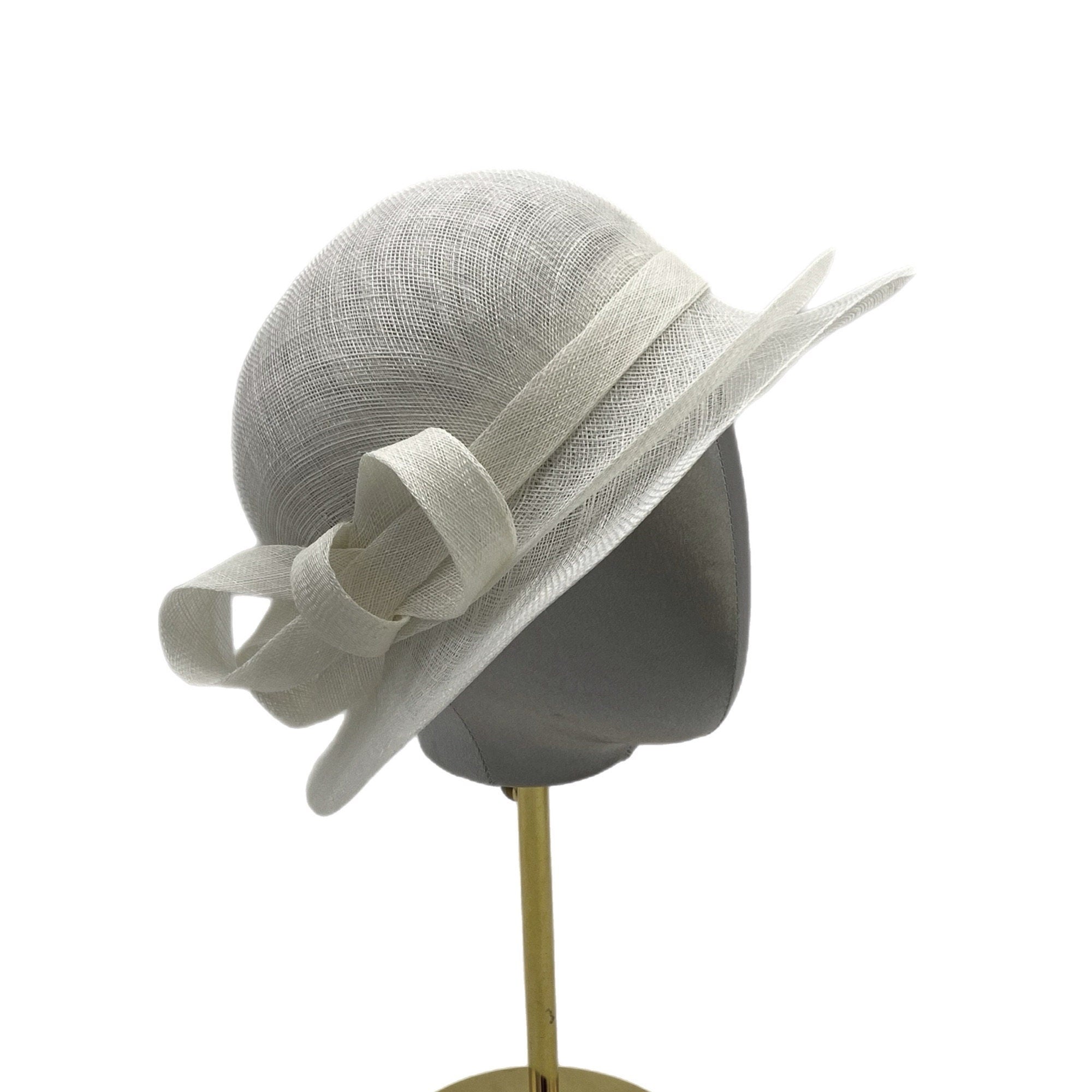 Derby Cloche Hat Elegant Double-brim Headwear