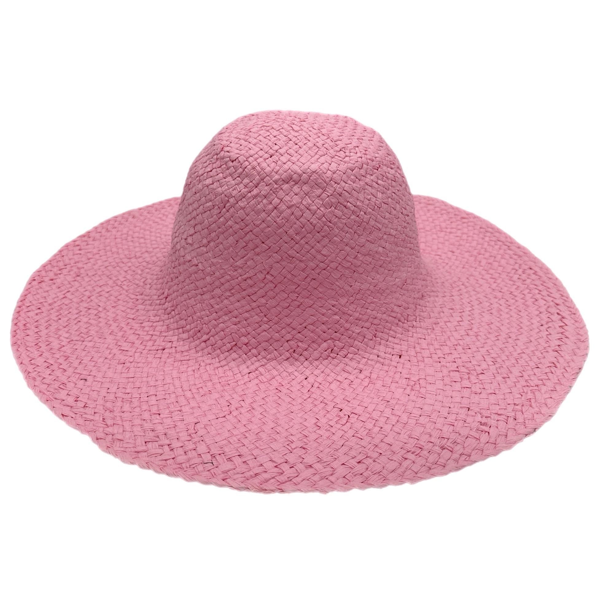 Pink Paper Straw Capeline Hat Bodies for Millinery and Hat Making