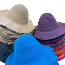 Load image into Gallery viewer, Set of 6 pcs Wool Felt Capeline Hat Bodies for Millinery