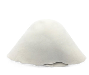 Off-White Wool Felt Capeline Hat Bodies for Millinery