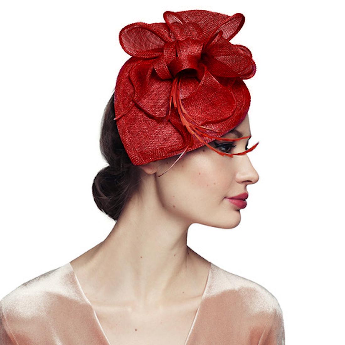 Handmade Sinamay Fascinator Hat: Elegant Derby Headwear