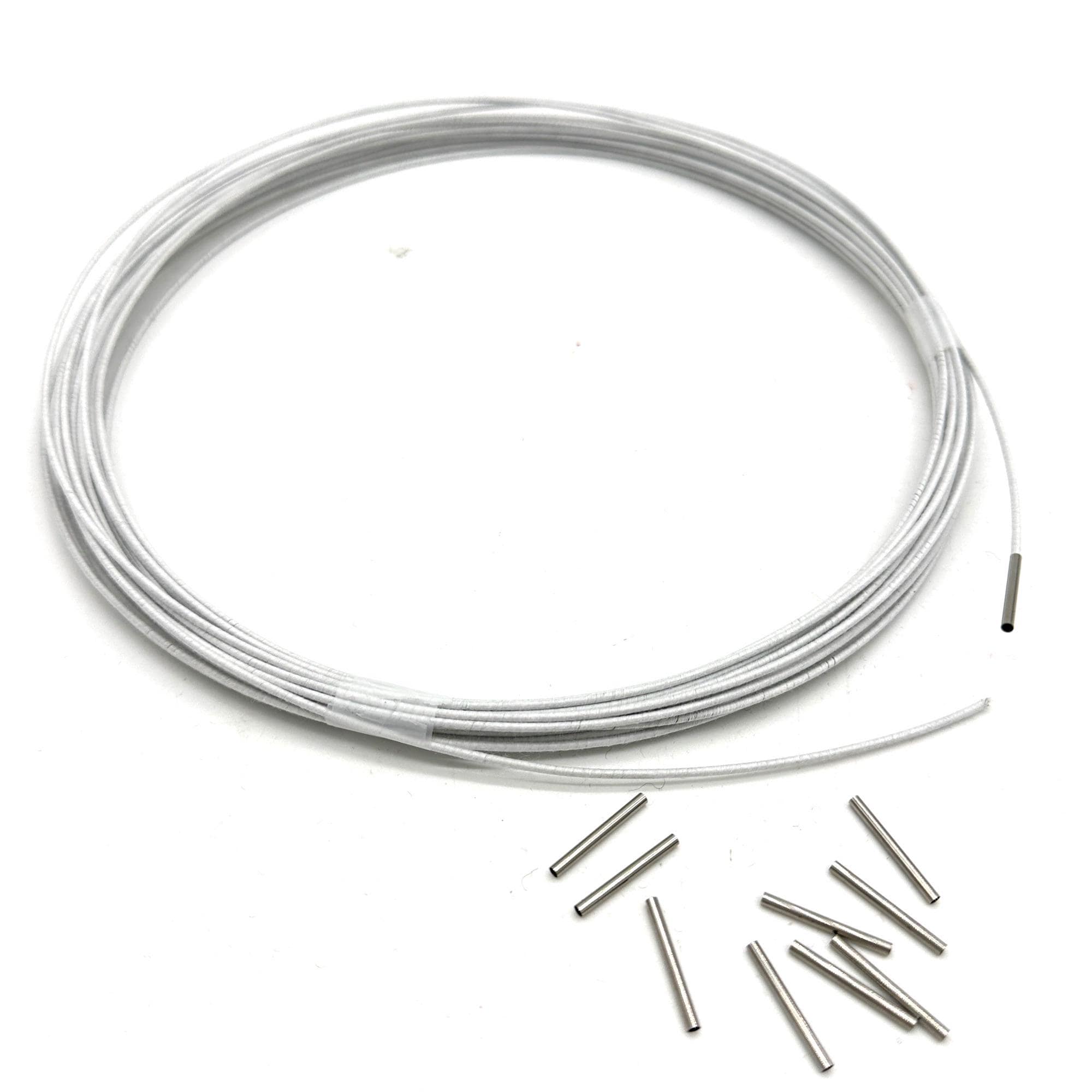 Set of 9 m Extra firm cotton-covered metal millinery wire 1 m X 1,2 mm & 9 Connectors for Millinery
