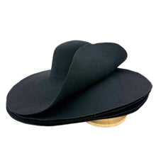 Load image into Gallery viewer, 180g Fur Felt Black Capelines - High-Quality Smooth Finish for Hat Making