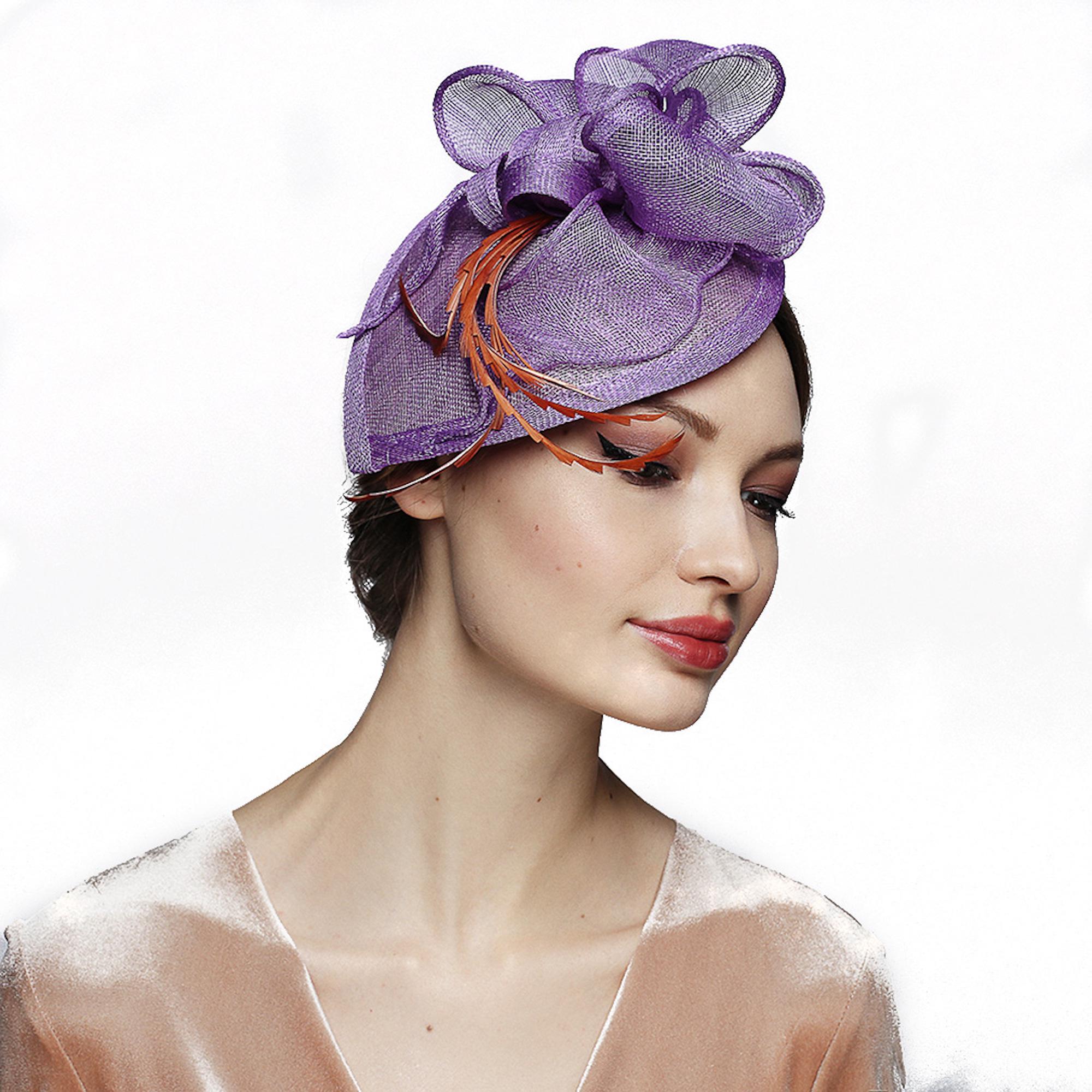Handmade Sinamay Fascinator Hat: Elegant Derby Headwear
