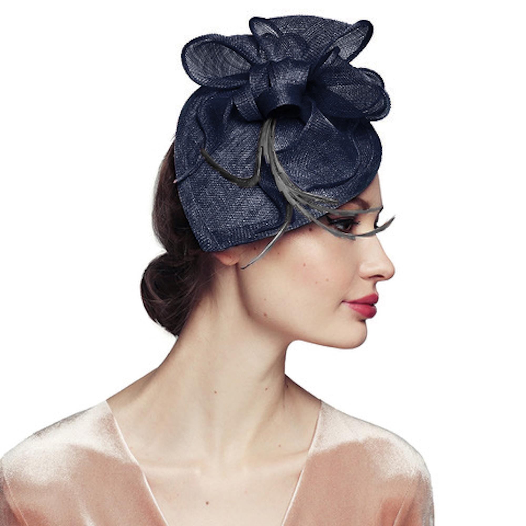 Handmade Sinamay Fascinator Hat: Elegant Derby Headwear