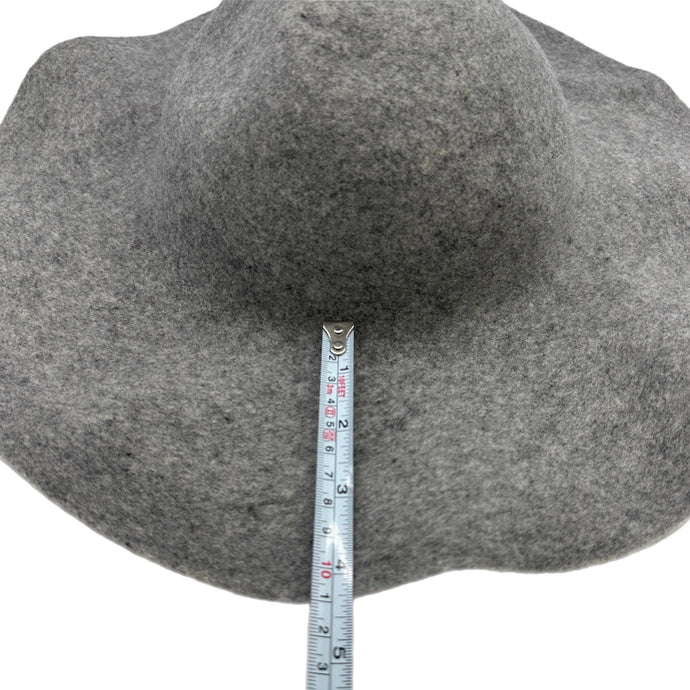 160 g Heavy Weight Melange Wool Felt Gray Capeline for Millinery