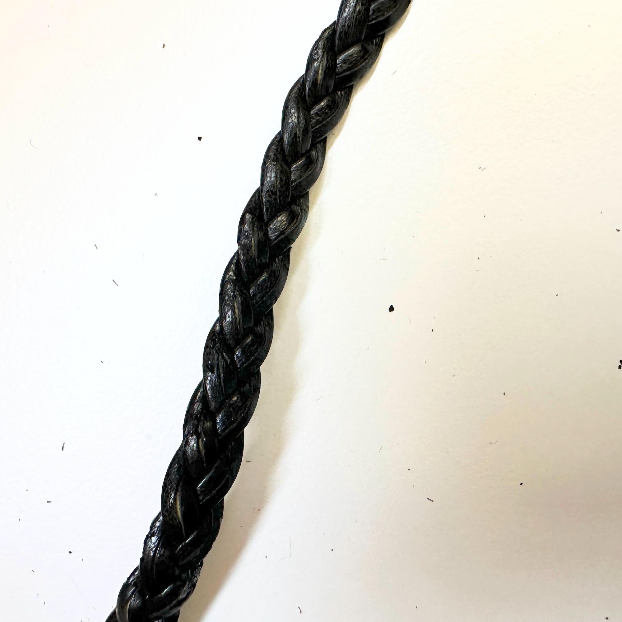 Braided Leather Hat Band: Fedora, Cowboy & Wide Brim Hats - 1 yard