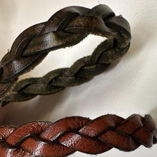 Load image into Gallery viewer, Hat Band Leather Tooled Braid