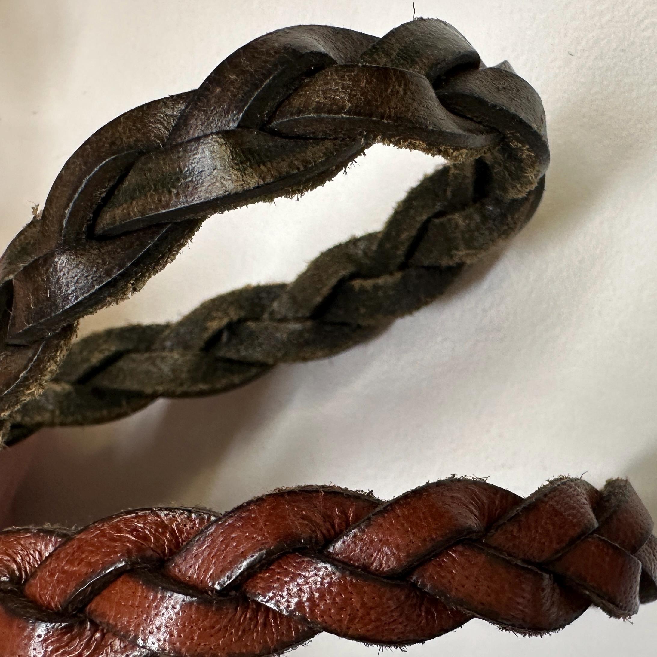 15 mm Hat Band Leather Tooled Braid - 1 m