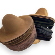 Load image into Gallery viewer, Set of 24 Heavy-Weight Wool Felt Capeline Hat Bodies Wholesale