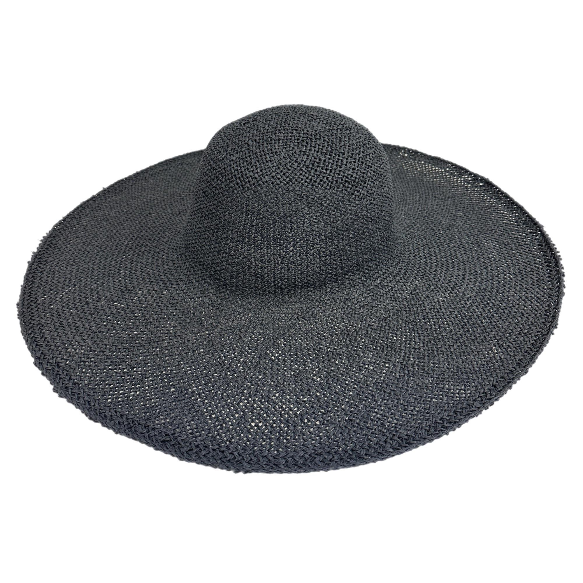 Black Giant Straw Hat Bodies Twisted Paper for Millinery and Hat Making