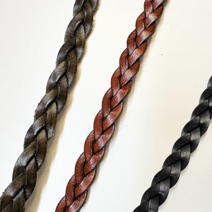 Hat Band Leather Tooled Braid