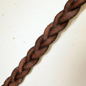 Hat Band Leather Tooled Braid