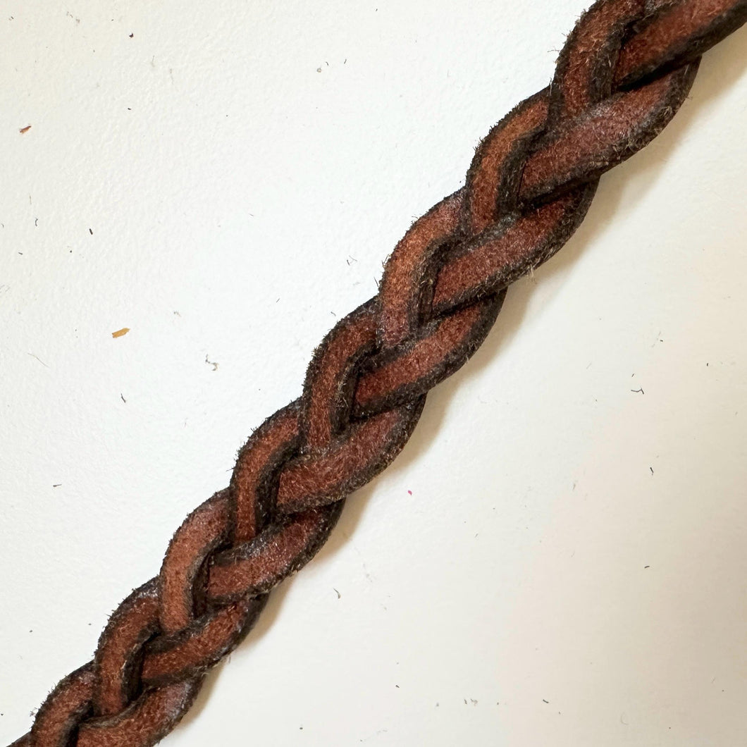 Hat Band Leather Tooled Braid