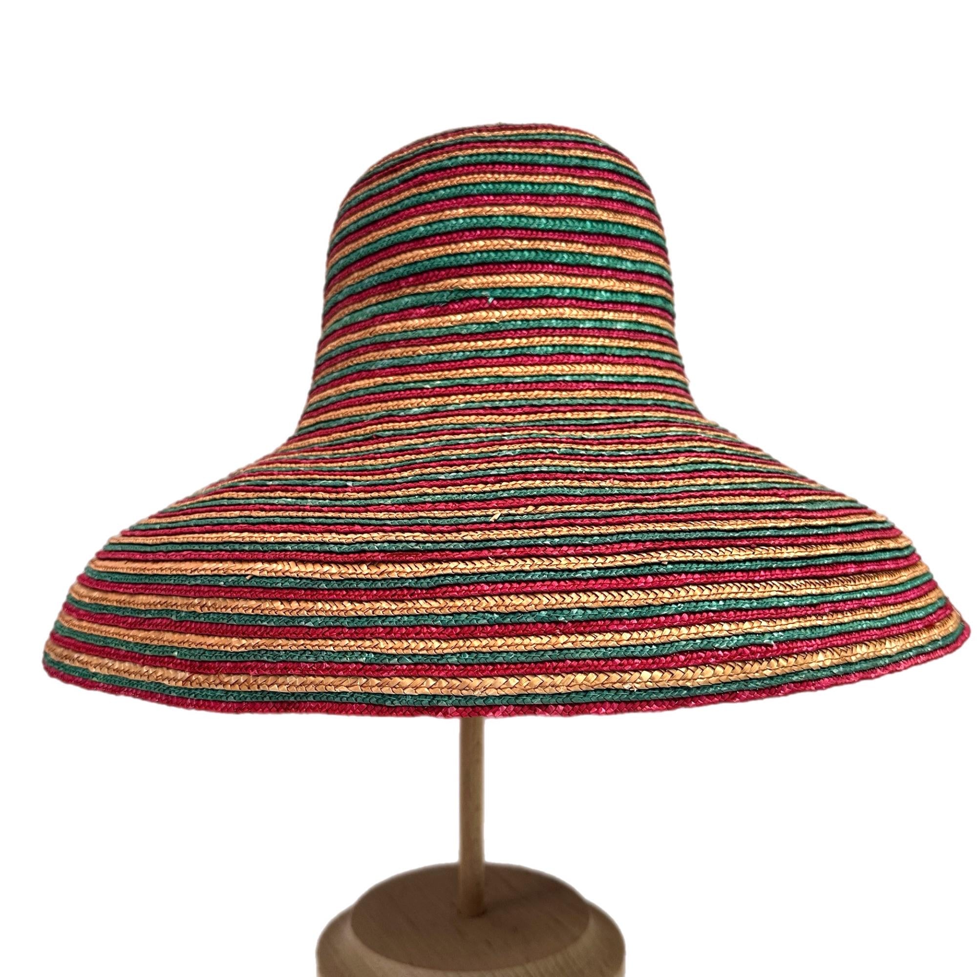 Milano Straw Braid Straw Capeline Hat Bodies Multicolor for Millinery