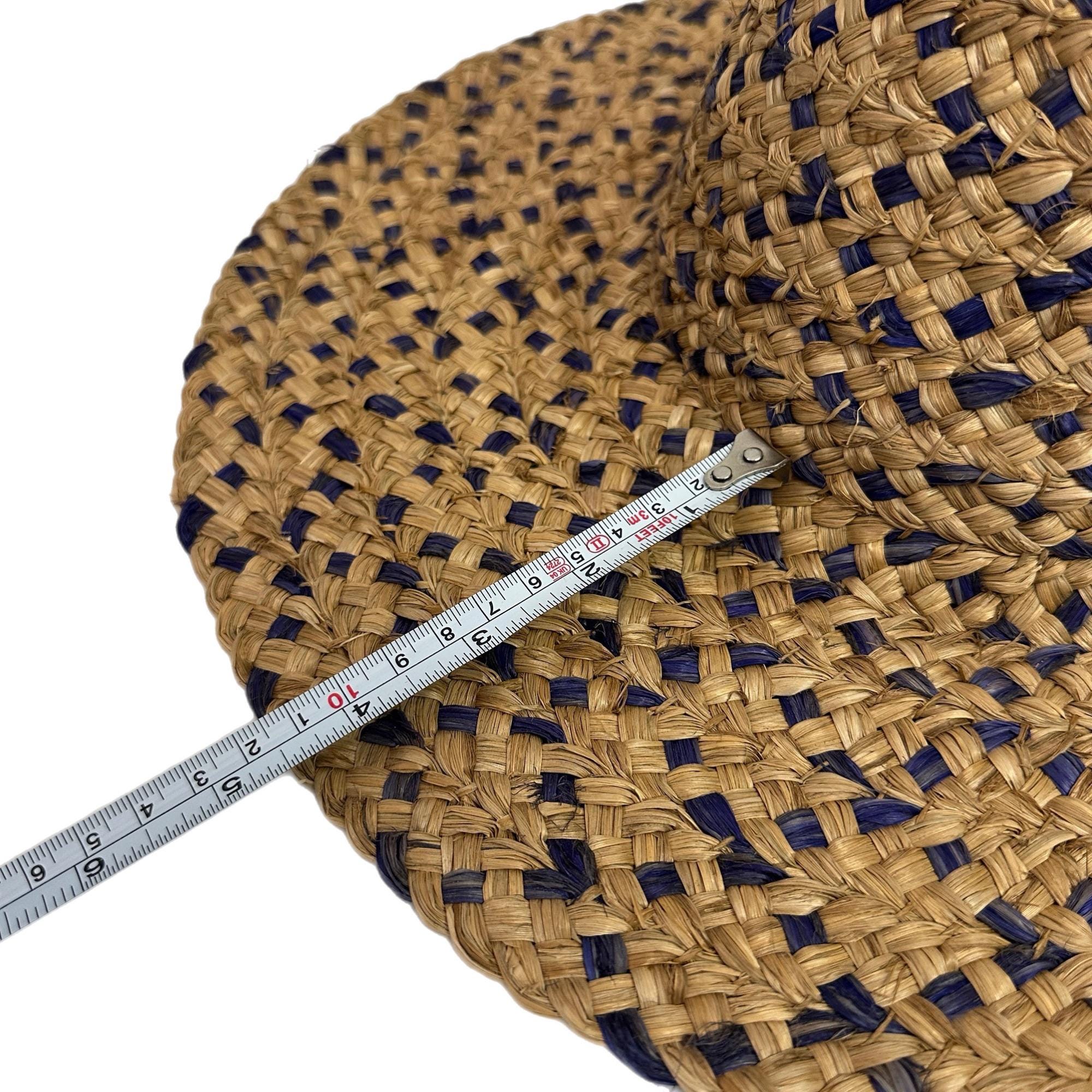 Raffia straw braid capeline