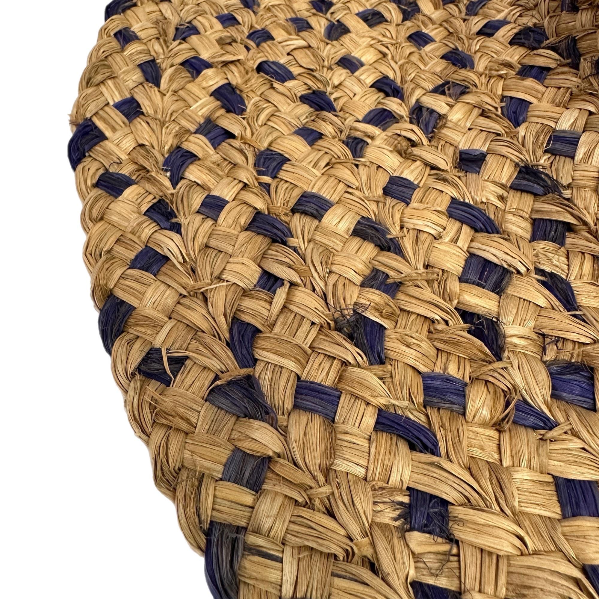 Raffia straw braid capeline