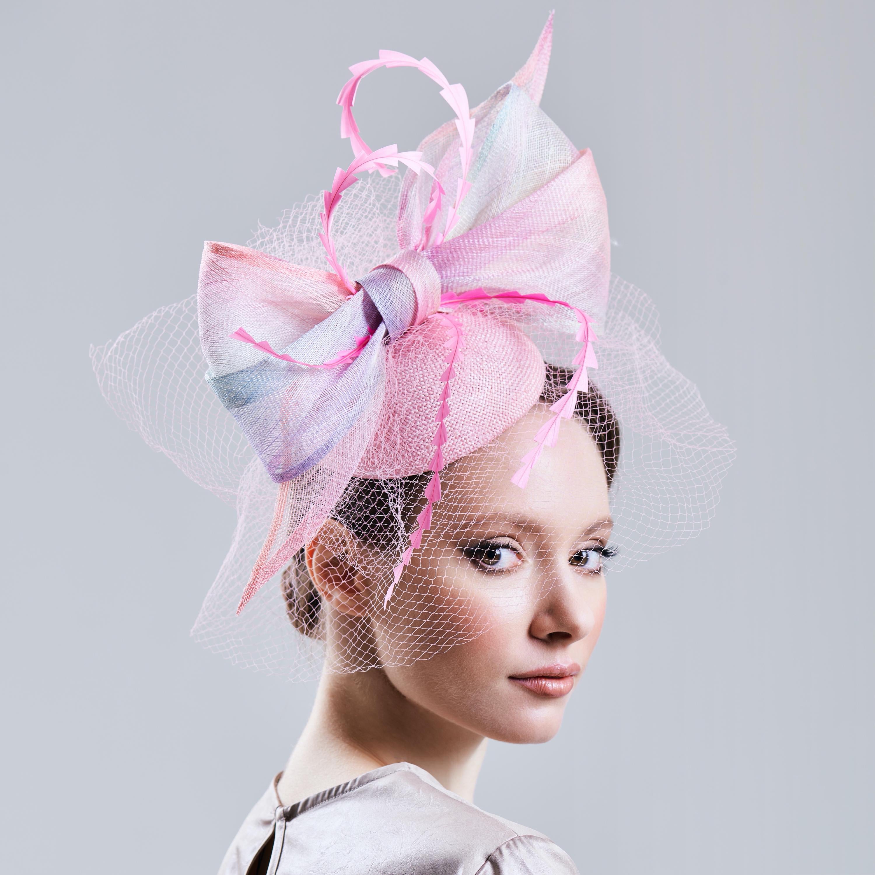Multicolored Fascinator Hat Derby Wedding Tea Party Headwear