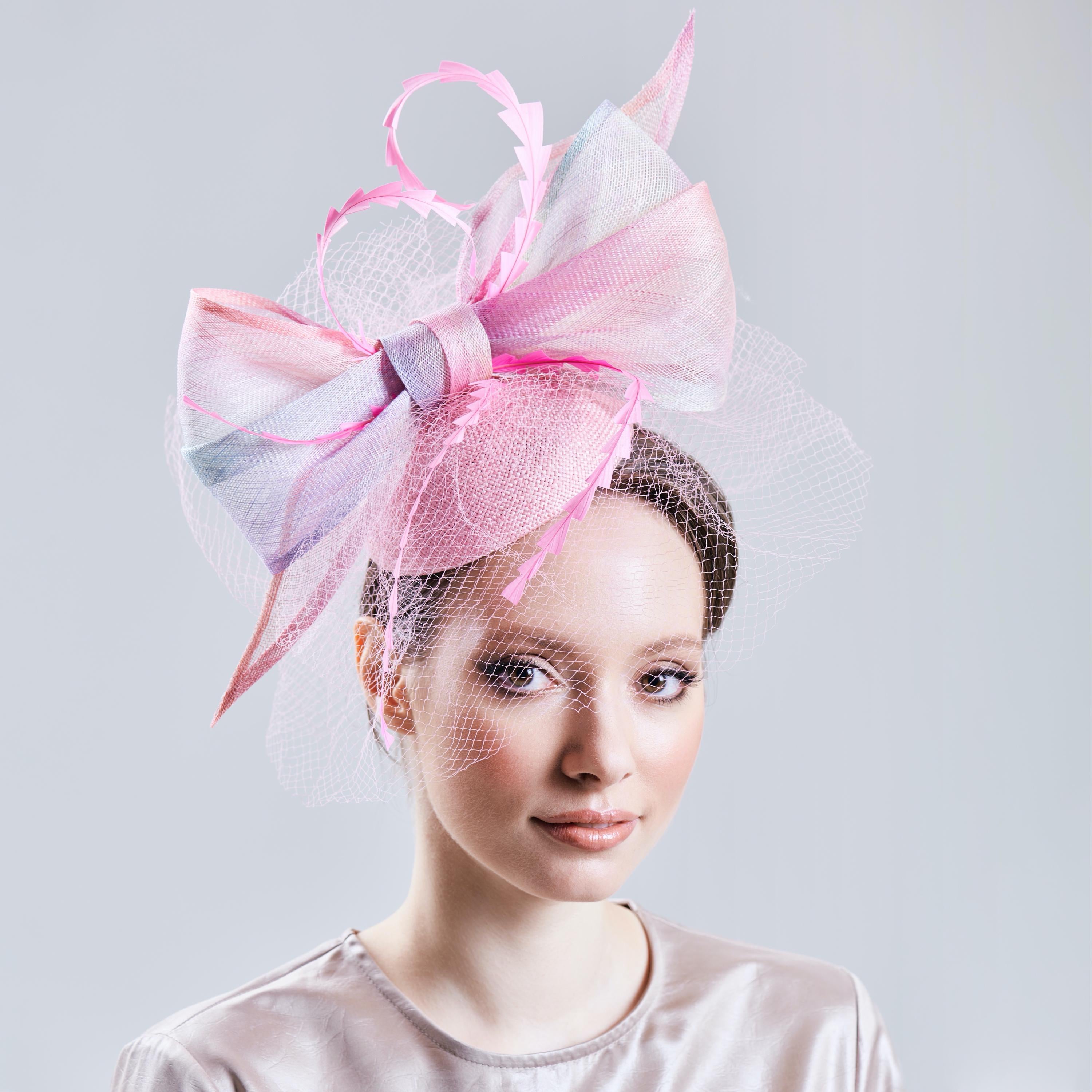 Multicolored Fascinator Hat Derby Wedding Tea Party Headwear