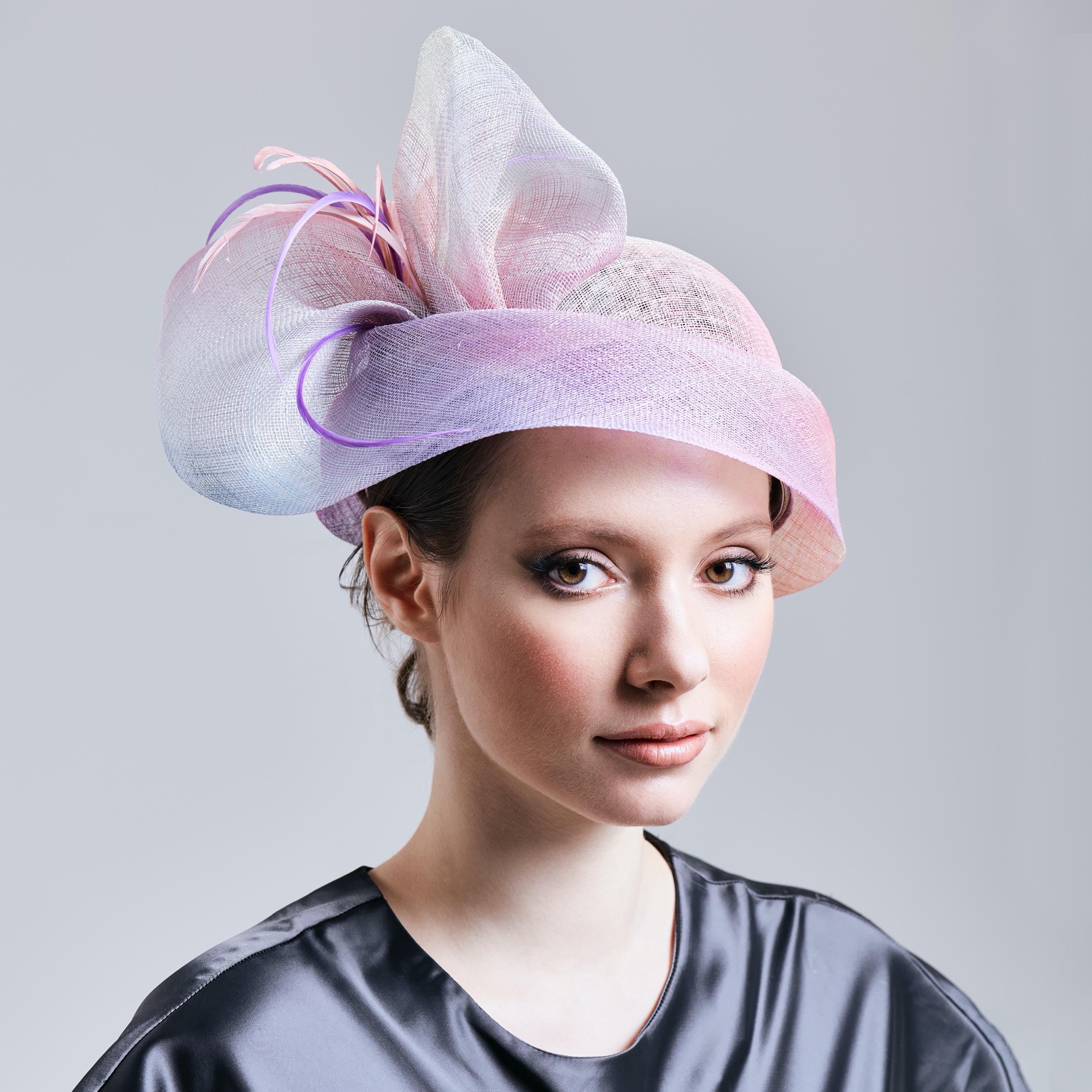 Creative Multicolored Derby Cloche Hat Perfect Ladies Headwear